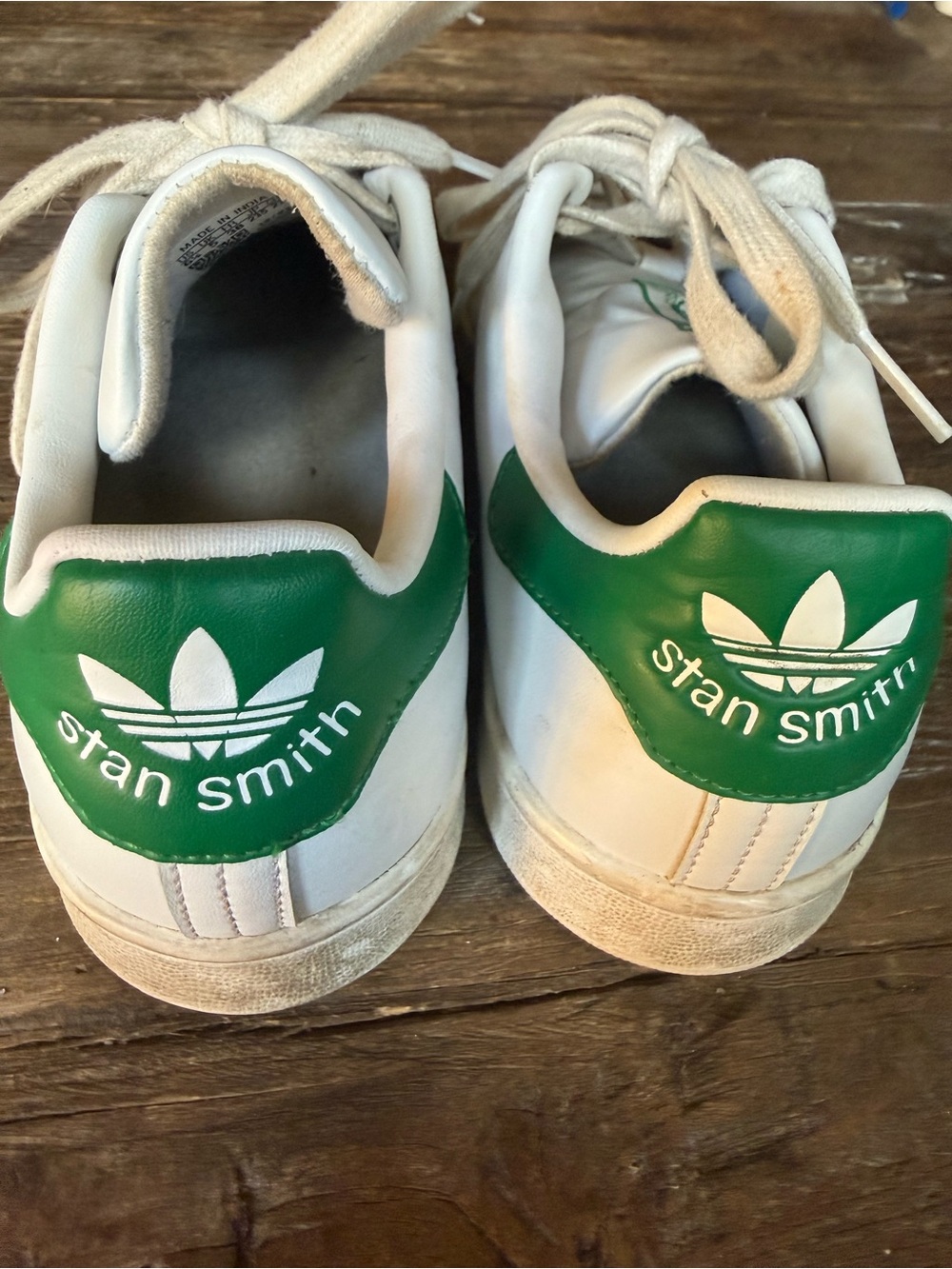 adidas Stan Smith Sneakers with Green Accents